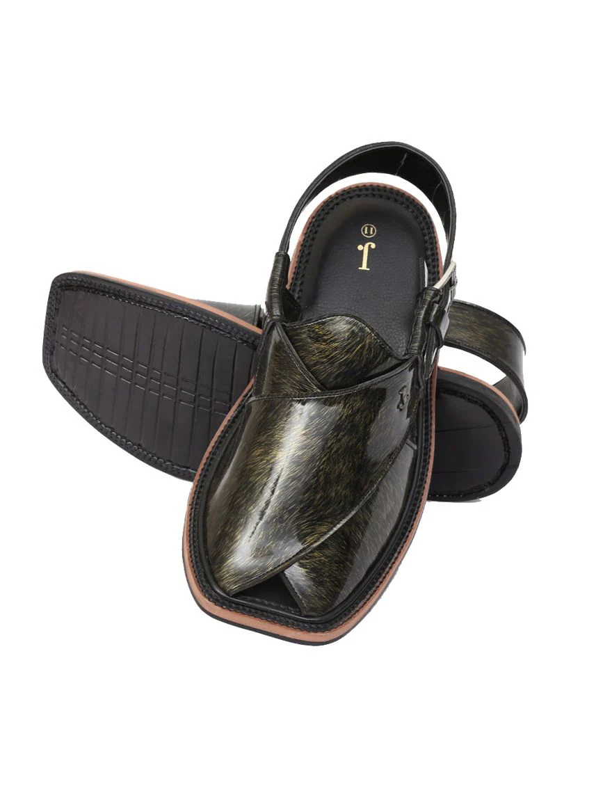 GOLD PESHAWARI SANDALS | JJFW-JPC-US-11327/S21-GK-TXT