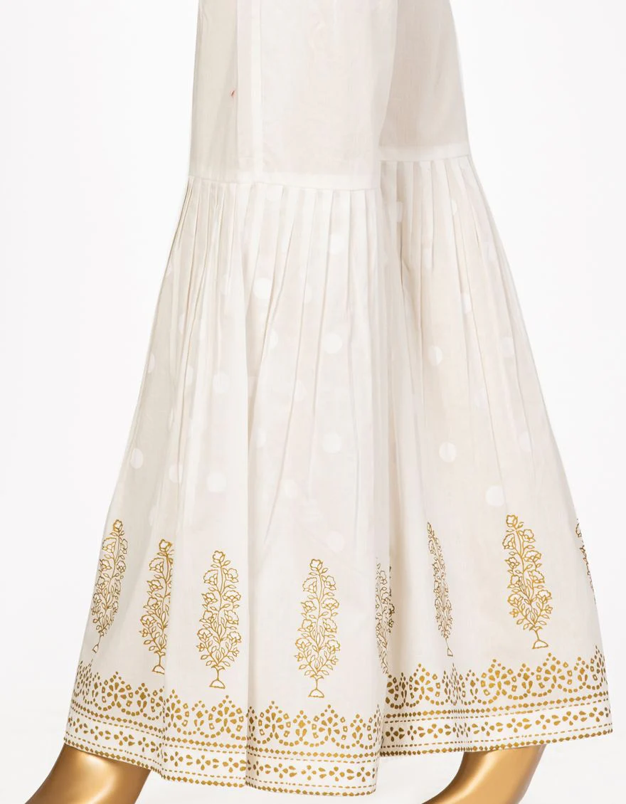WHITE CAMBRIC GHARARA | JJGH-S-JPWT-US-21-447 FB/DT-21-001