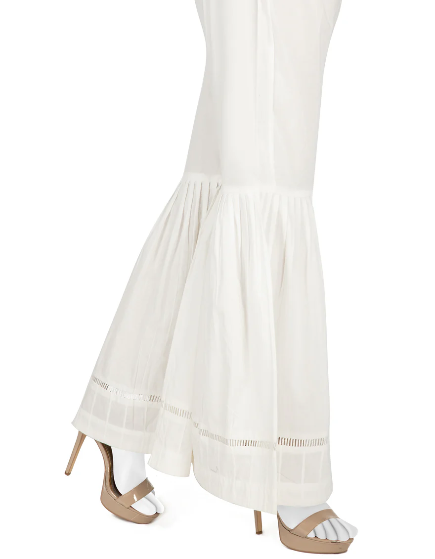 WHITE CAMBRIC GHARARA | JJGH-W-JPWT-US-21-464 FB/DT-21-001