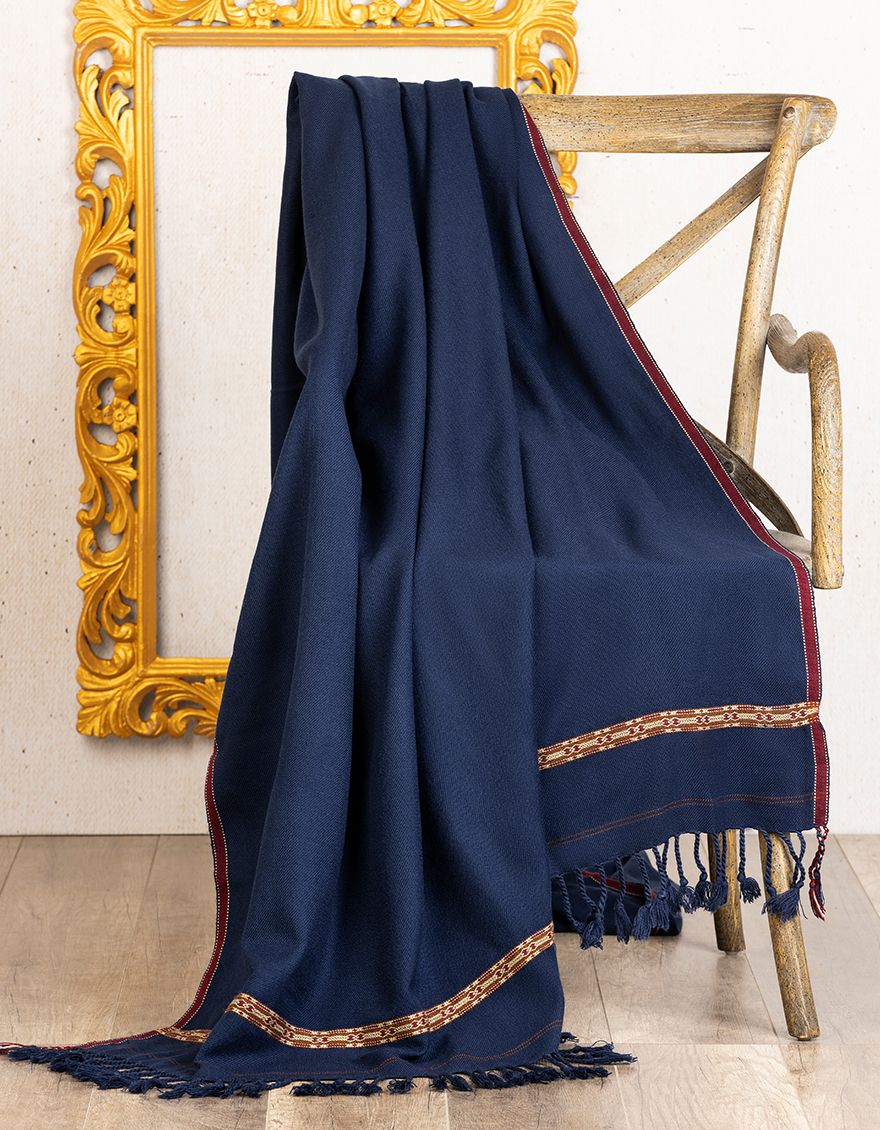 NAVY BLUE NBU SHAWL | JJID-SHW-US-21-0002 FB/DUSSA SHAWL-NBU