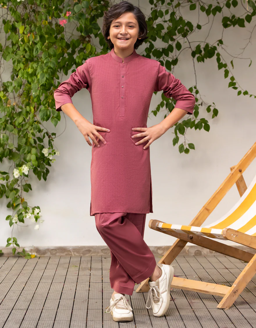 CHARCOAL BLENDED KAMEEZ SHALWAR | JJIKS-A-34922/S24/JJ9378-PN