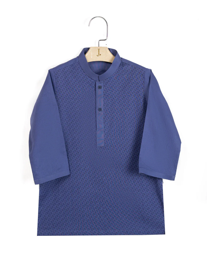 BLUE COTTON KAMEEZ SHALWAR | JJIKS-A-34985/S25/JJ9552-CL