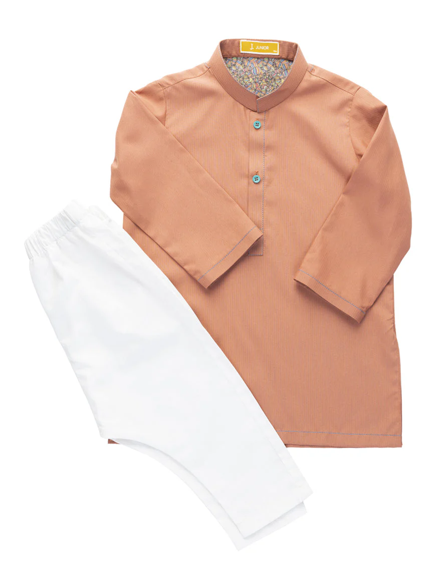 RUST BLENDED KAMEEZ SHALWAR | JJIKS-A-46547/S25/JJ9372-CL