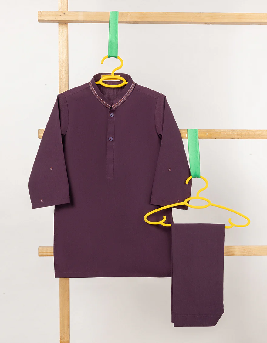 PURPLE BLENDED KAMEEZ SHALWAR | JJIKS-A-50116/S25/JJ9616-SF