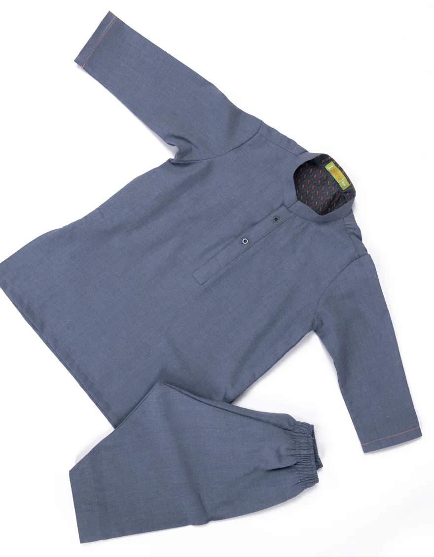 GREY BLENDED KAMEEZ SHALWAR | JJIKS-A-91421/S24/JJ8107-PN