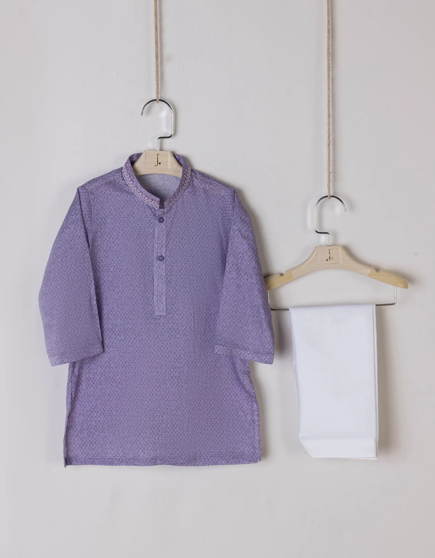 LILAC COTTON KAMEEZ SHALWAR | JJIKS-A-US-38857/S23/JJ8771-SF
