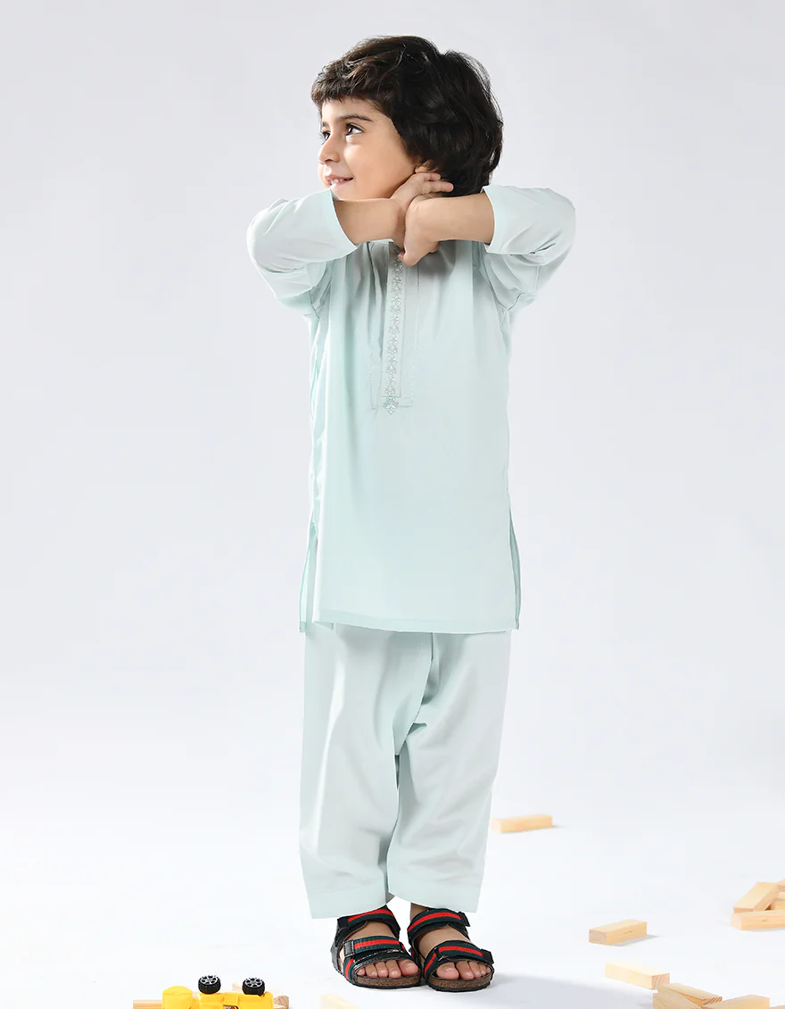 MINT VISCOSE KAMEEZ SHALWAR | JJIKS-A-US-42401/S22/JJ8166-SF