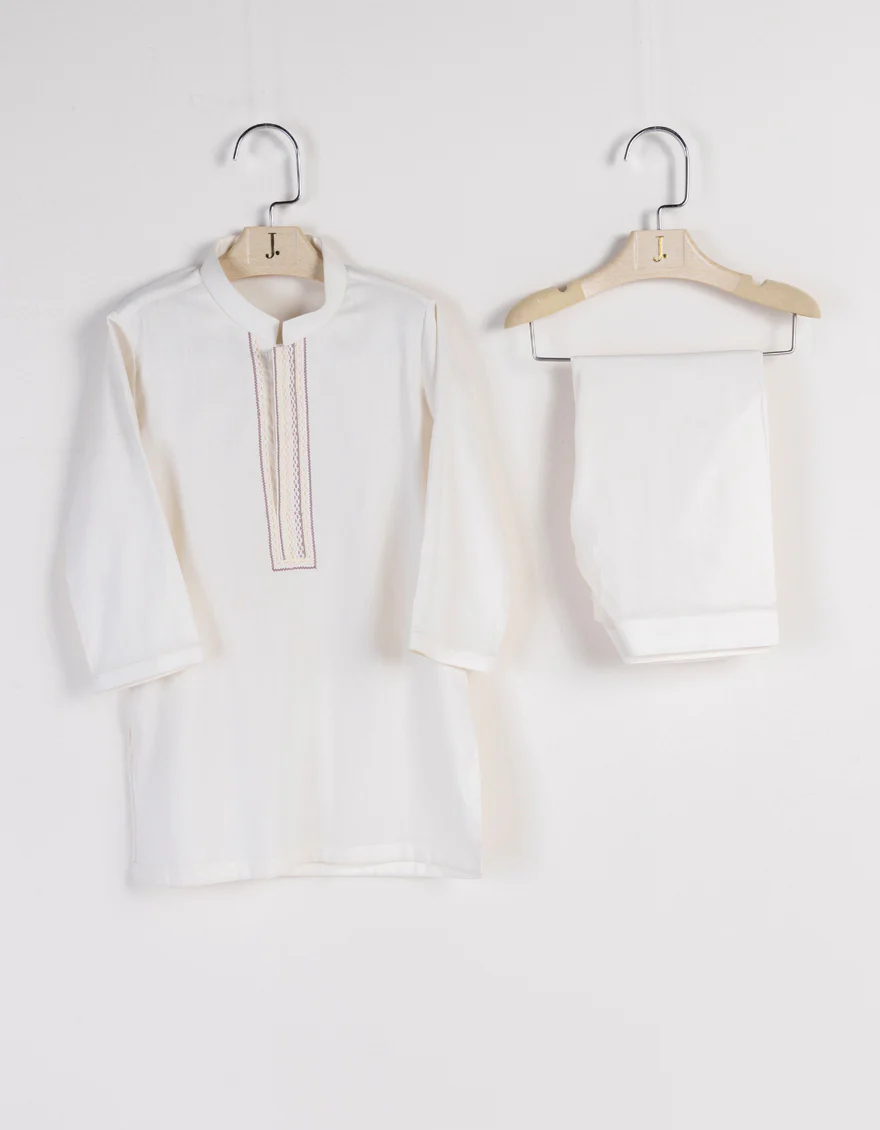 WHITE KAMEEZ SHALWAR | JJIKS-S-46284/S24/JJ