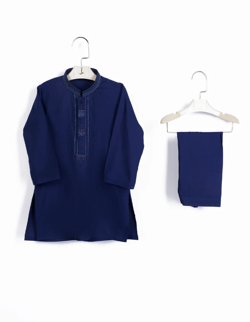 BLUE BLENDED KAMEEZ SHALWAR | JJIKS-S-46306/S24/JJ
