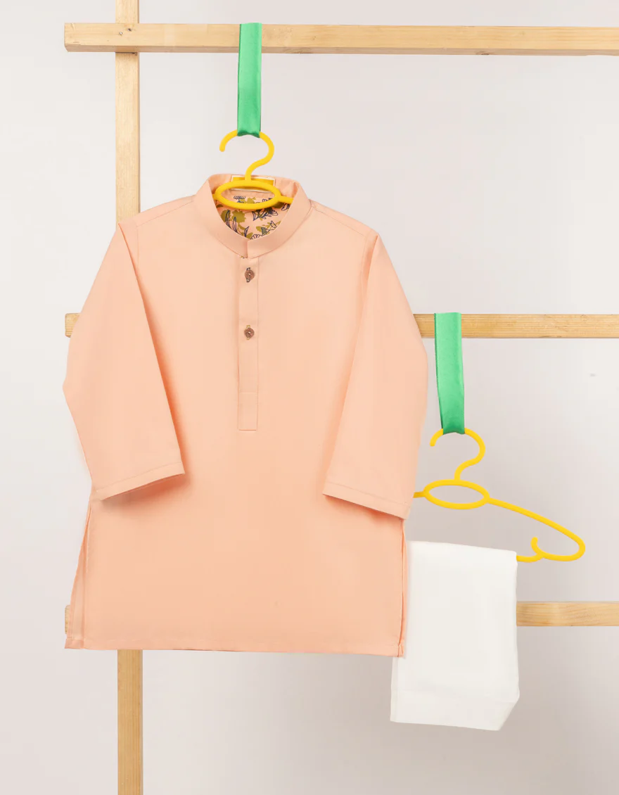 PEACH BLENDED KAMEEZ SHALWAR | JJIKS-S-50273/S25/JJ9955-PN