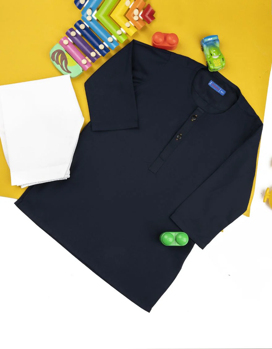 NAVY BLUE KAMEEZ SHALWAR | JJIKS-S-US-35841/S22/JJ7565-PN