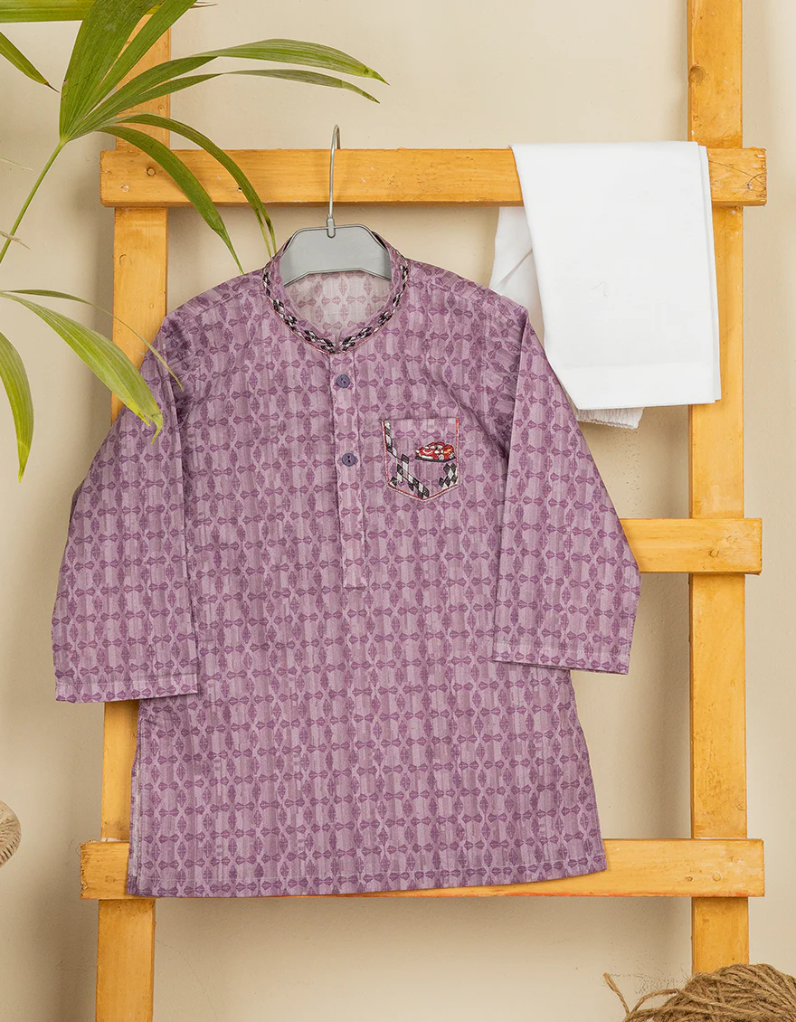 LILAC COTTON KAMEEZ SHALWAR | JJIKS-S-US-35913/S22/JJ7546-SF