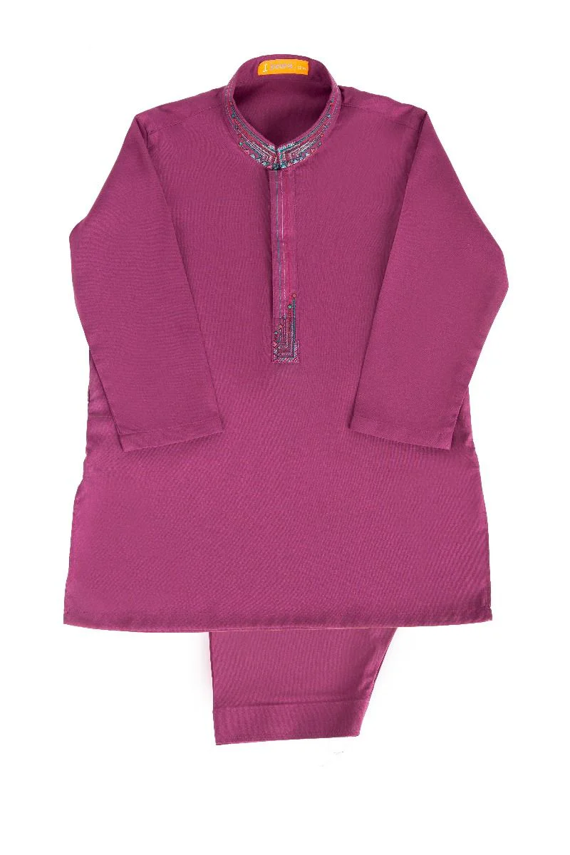 PLUM KAMEEZ SHALWAR | JJIKS-S-US-37393/S19/JJ6399