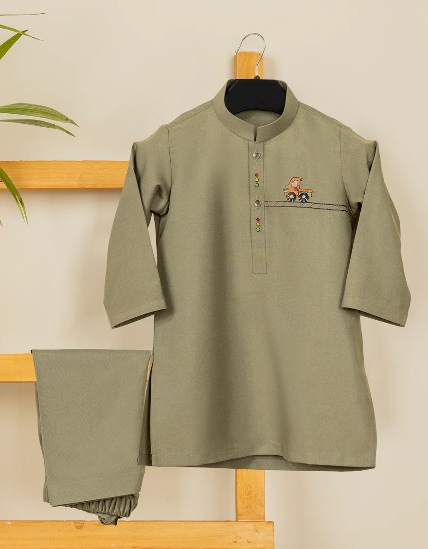 LIGHT GREEN BLENDED KAMEEZ SHALWAR | JJIKS-S-US-38540/S22/JJ7400-CL