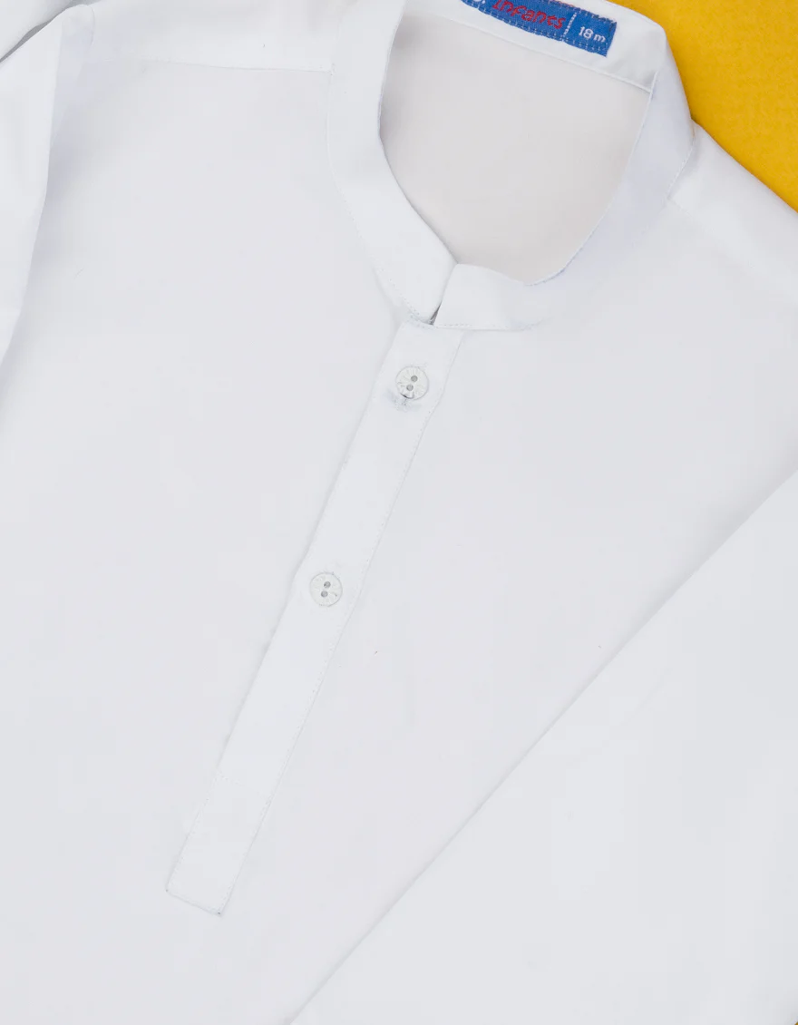 WHITE KAMEEZ SHALWAR | JJIKS-S-US-40220-AP/S22/JJ7567-PN - Image 2