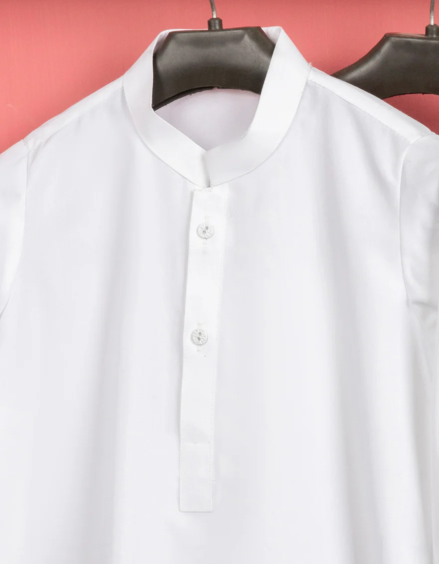 WHITE BLENDED KAMEEZ SHALWAR | JJIKS-S-US-40220-R4-AP/S23/JJ8732-PN - Image 2