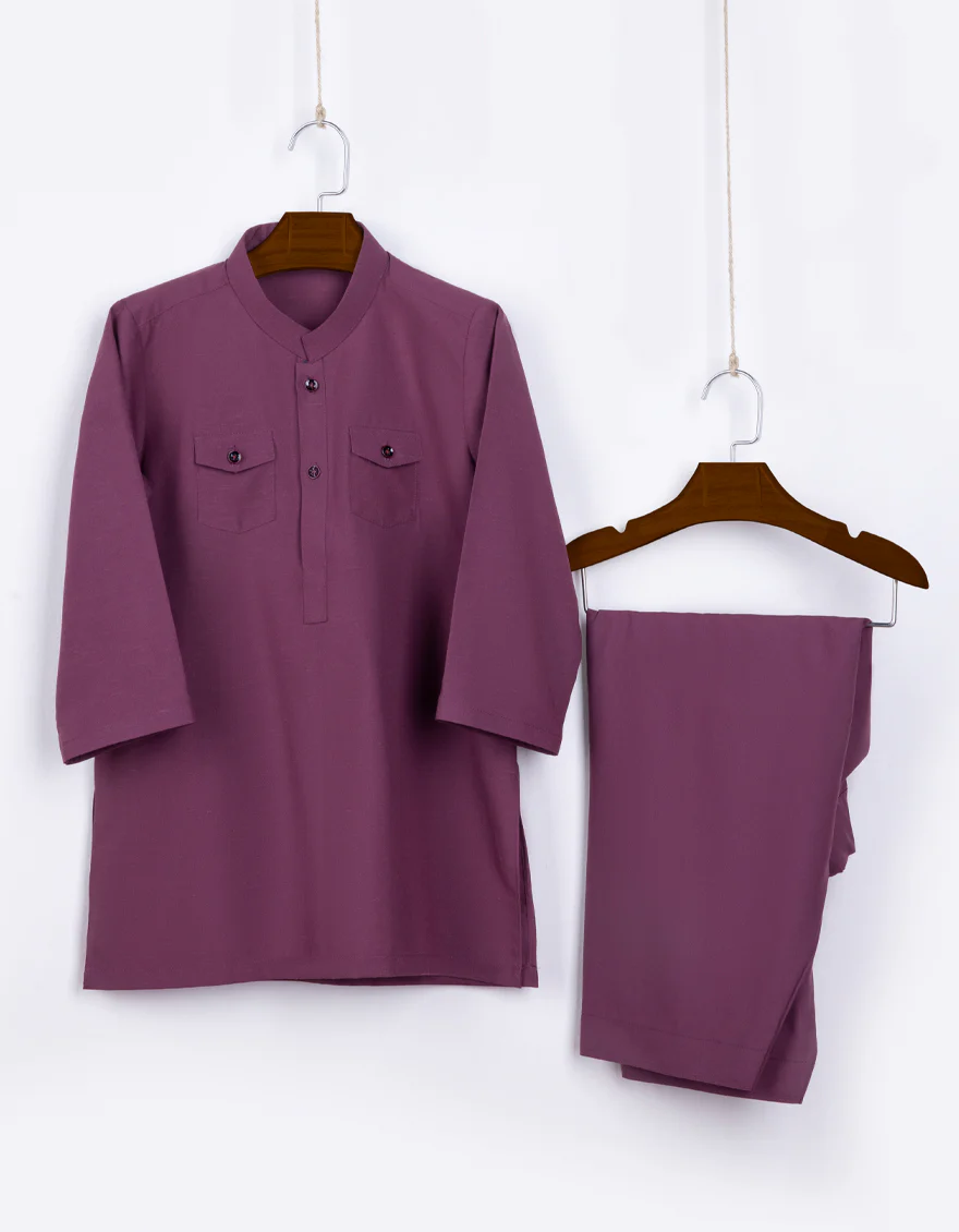 MAGENTA BLENDED KAMEEZ SHALWAR | JJIKS-S-US-46056/S23/JJ8713-PN