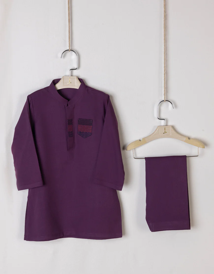 INDIGO BLENDED KAMEEZ SHALWAR | JJIKS-S-US-46167/S23/JJ8721-CL