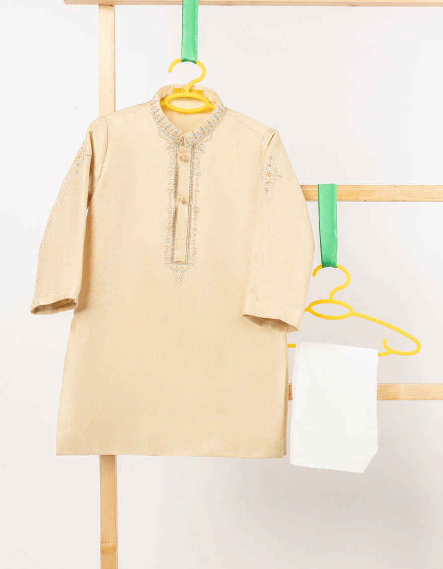 DULL GOLD BLENDED SPECIAL KAMEEZ SHALWAR | JJIKS-SP-A-46730/S25