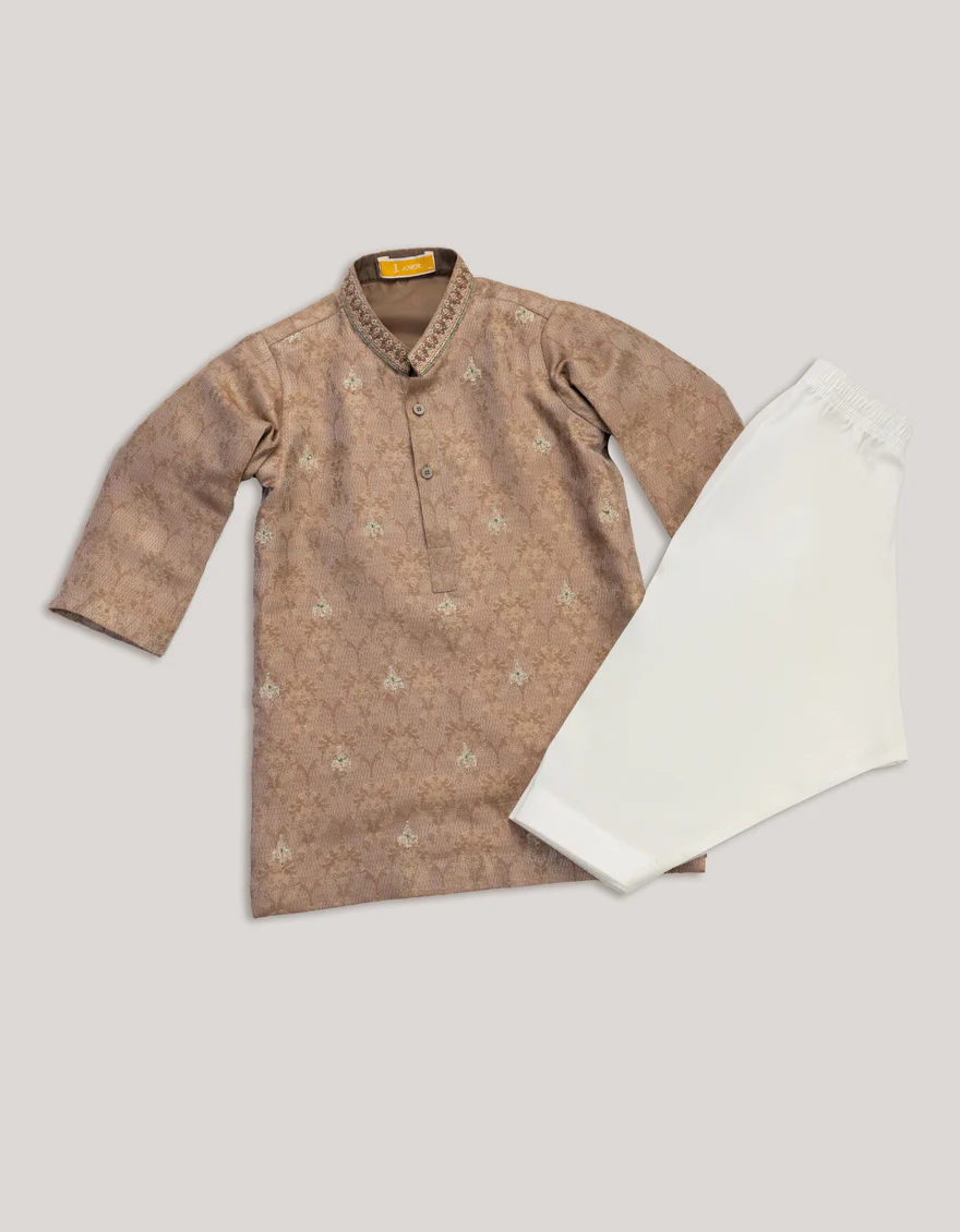 BROWN BLENDED SPECIAL KAMEEZ SHALWAR | JJIKS-SP-A-48203/S25