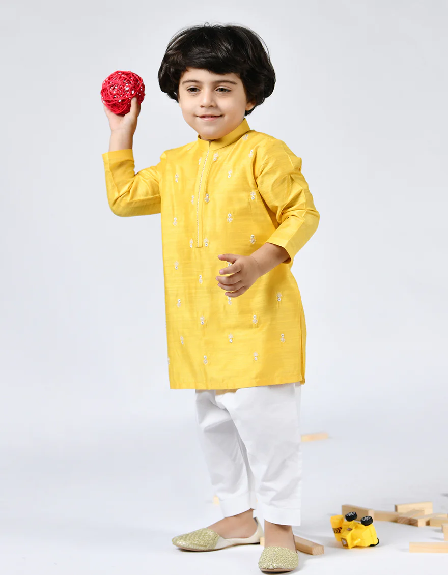 YELLOW BLENDED SPECIAL KAMEEZ SHALWAR | JJIKS-SP-US-42297/S22/JJ8011-FL