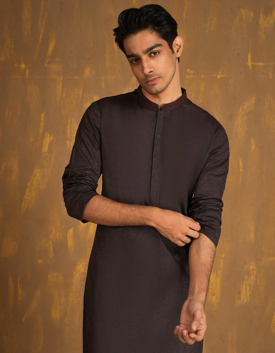 RED COTTON KURTA | JJK-A-33094/S24/JJ8771-SF