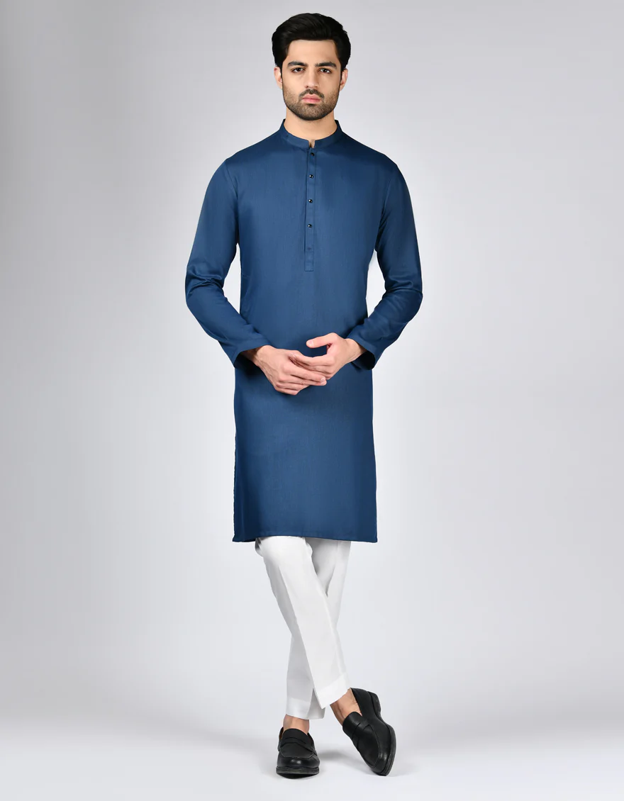 BLUE BLENDED KURTA | JJK-A-33110/S24/JJ9301-CL