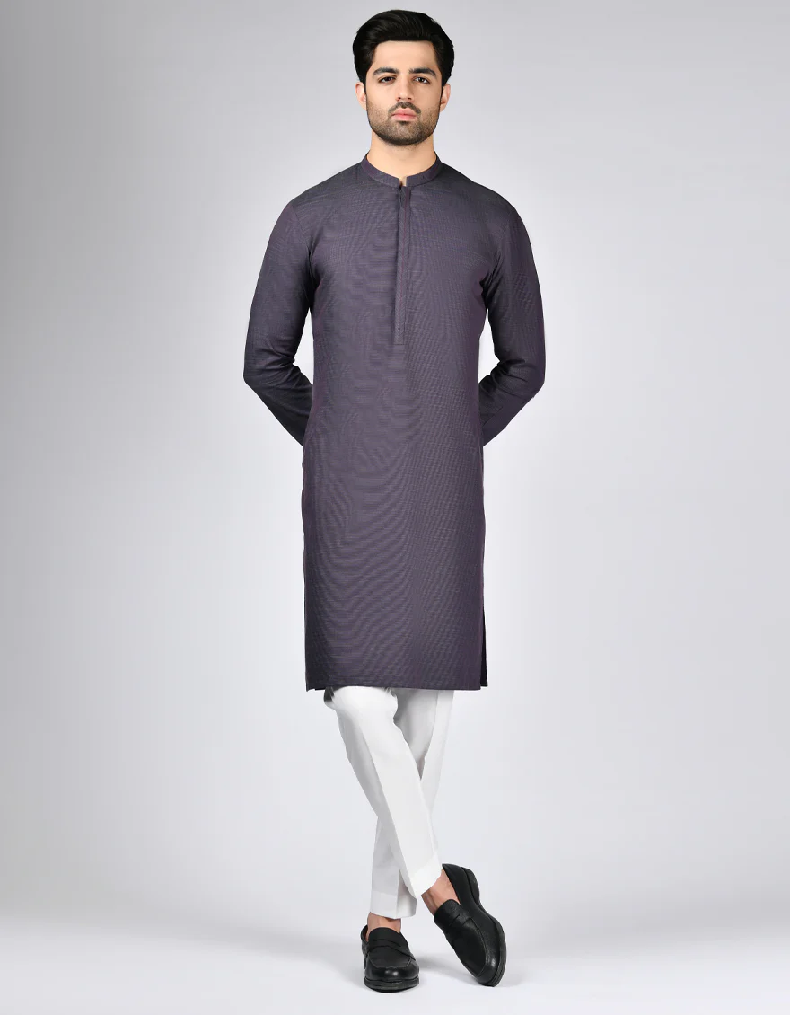 PURPLE COTTON KURTA | JJK-A-33111/S24/JJ9047-CL