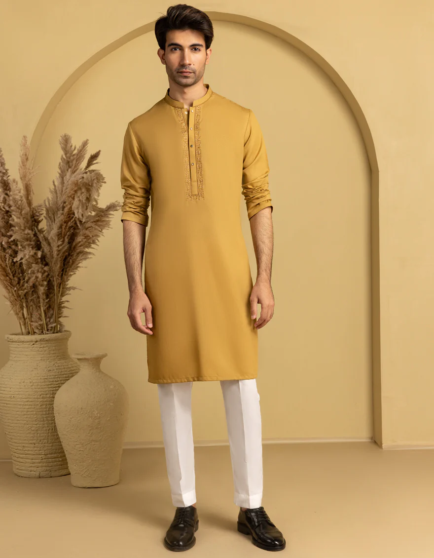 BROWN BLENDED KURTA | JJK-A-33365/S25/JJ9893-SF