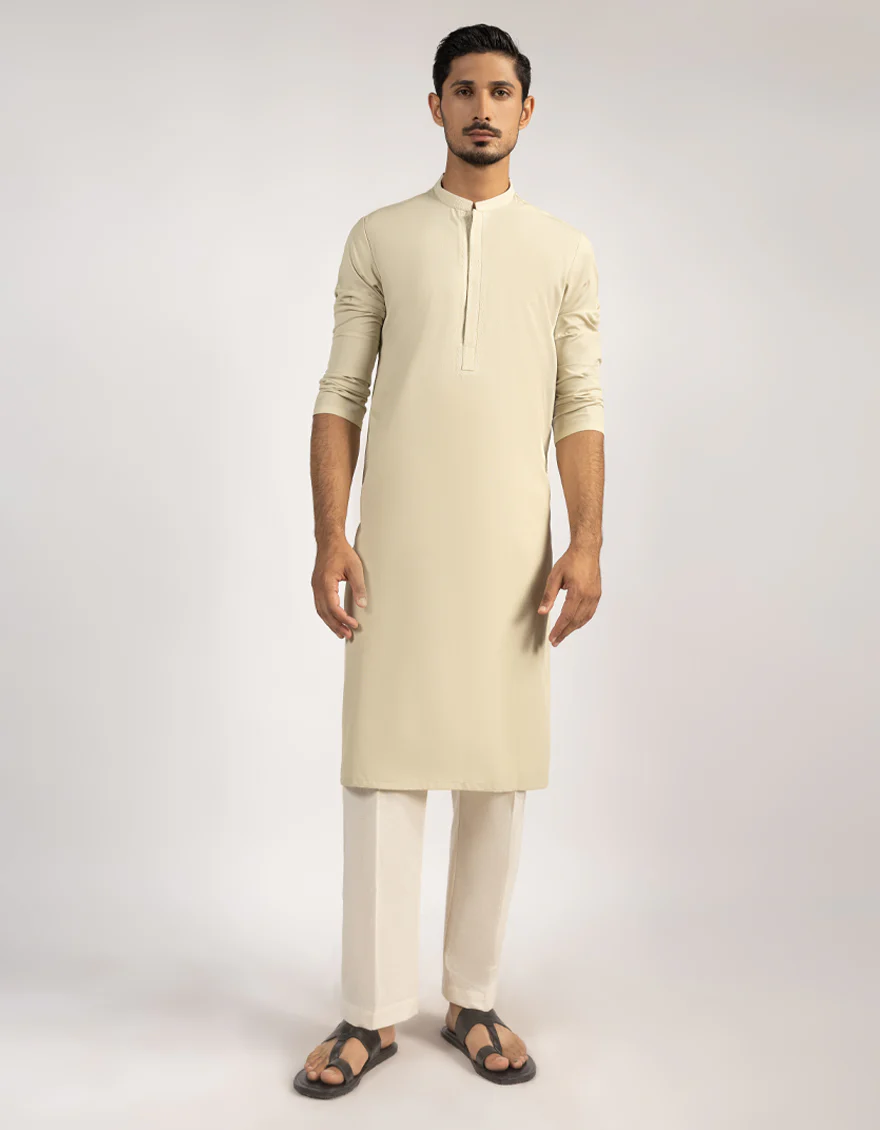 BEIGE BLENDED KURTA | JJK-A-33513/S25/JJ9765-SF