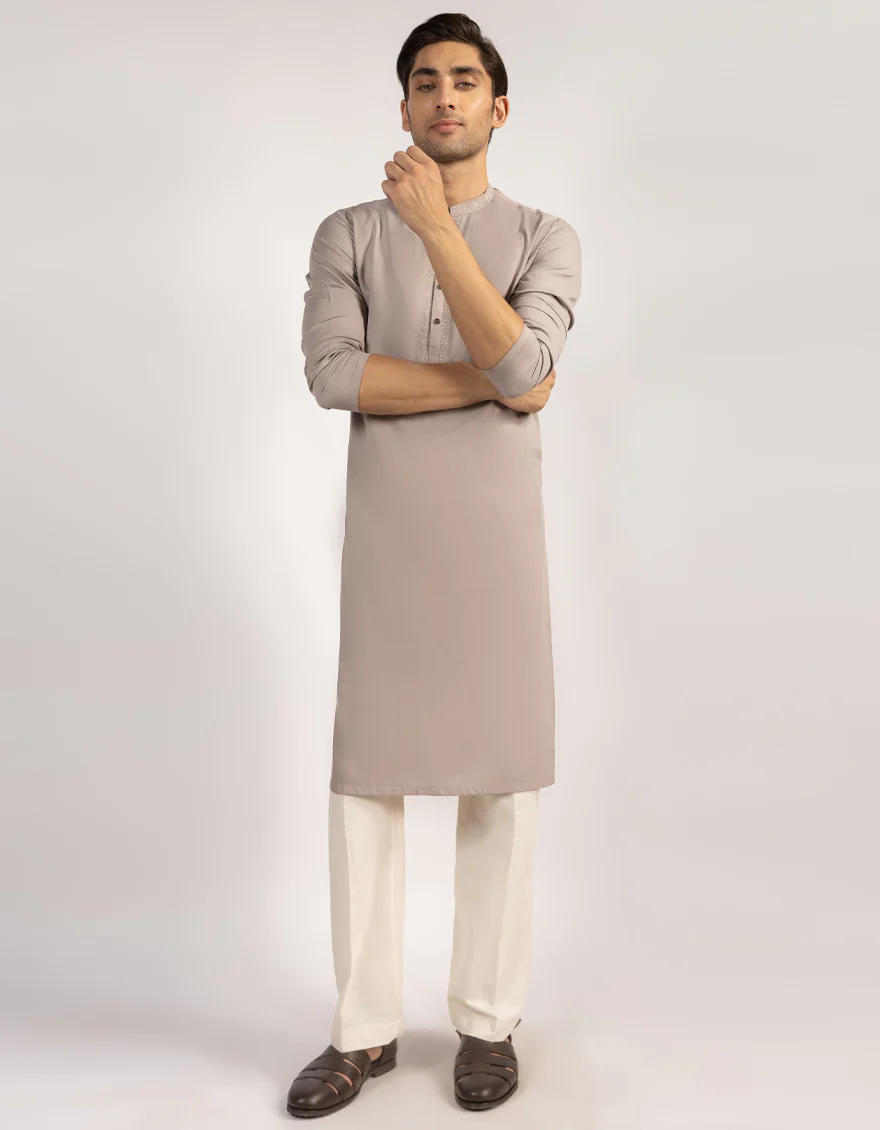LILAC BLENDED KURTA | JJK-A-33553/S25/JJ10511-SF