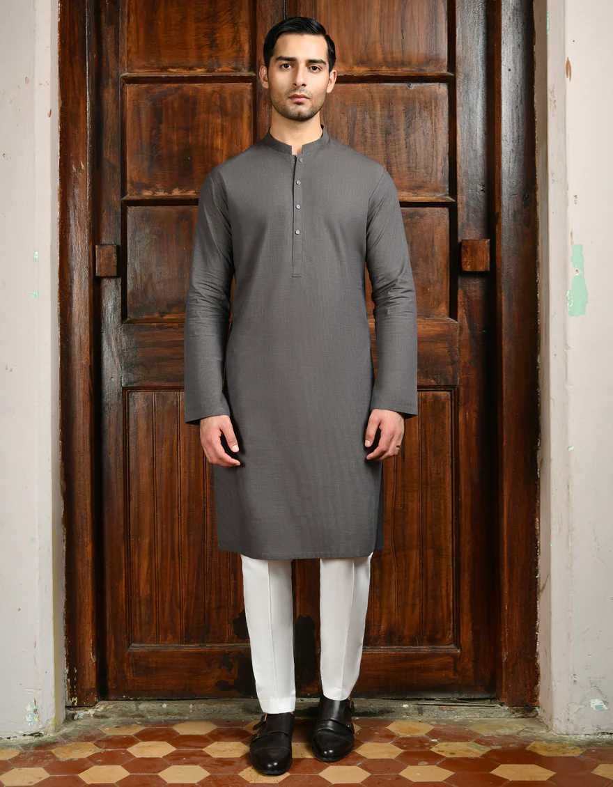 BROWN COTTON KURTA | JJK-A-37853/S24/JJ8880-PN