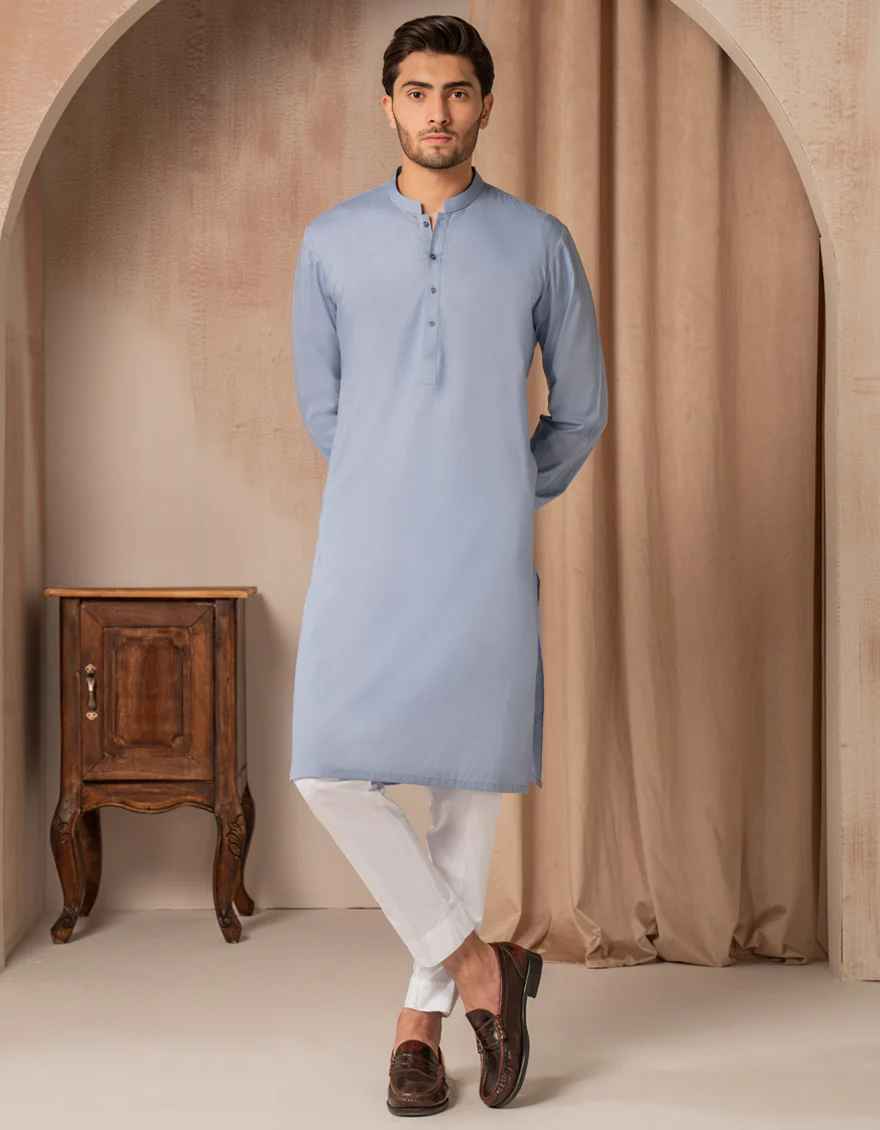 BLUE COTTON KURTA | JJK-A-47474/S25/JJ93