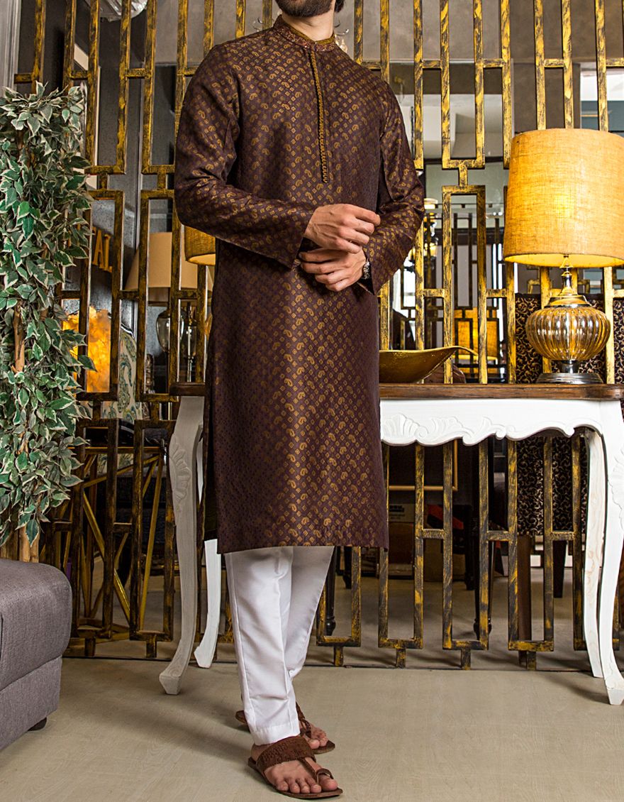 CHOCOLATE BRN SPECIAL KURTA | JJK-A-SP-US-33007-R1/S20/JJ6569