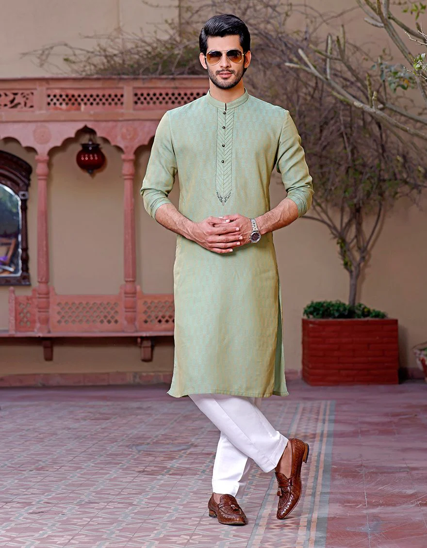 GREEN SPECIAL KURTA | JJK-A-SP-US-33318/S21/JJ6844