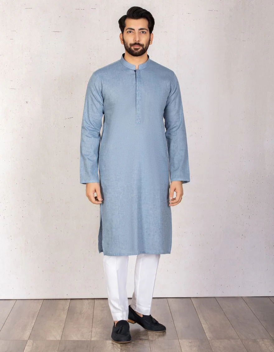 BLUISH GREY KURTA | JJK-A-US-32358/S20/JJ6580