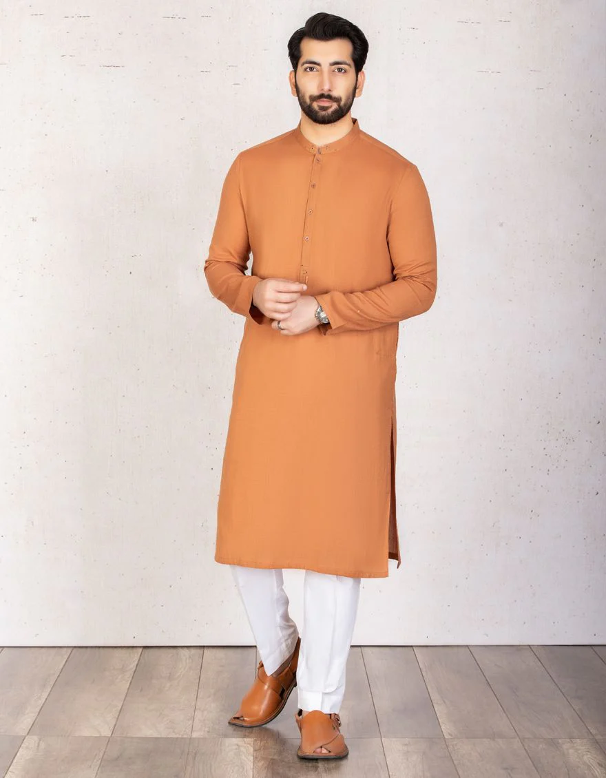RUST BROWN KURTA | JJK-A-US-32480/S21/JMR1547