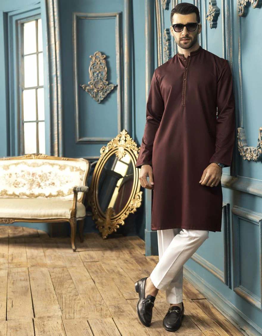 MAROON KURTA | JJK-A-US-34136/S22/JJ7610-FL