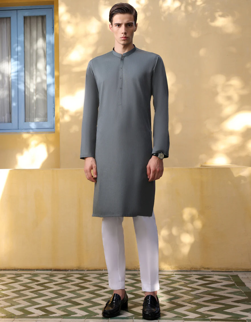 FOREST GREEN COTTON KURTA | JJK-A-US-34272/W22/JJ8662-CL