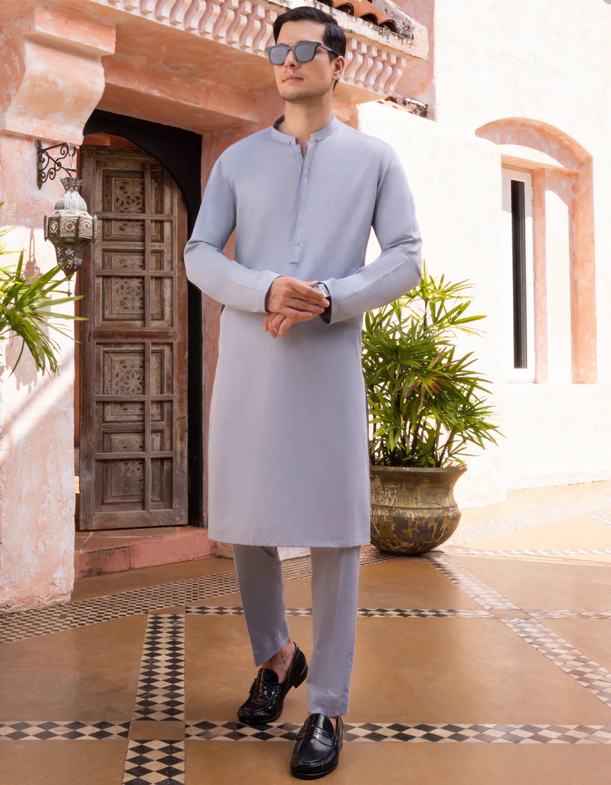 FOREST BLUE COTTON KURTA | JJK-A-US-34273/S22/JJ8380-CL