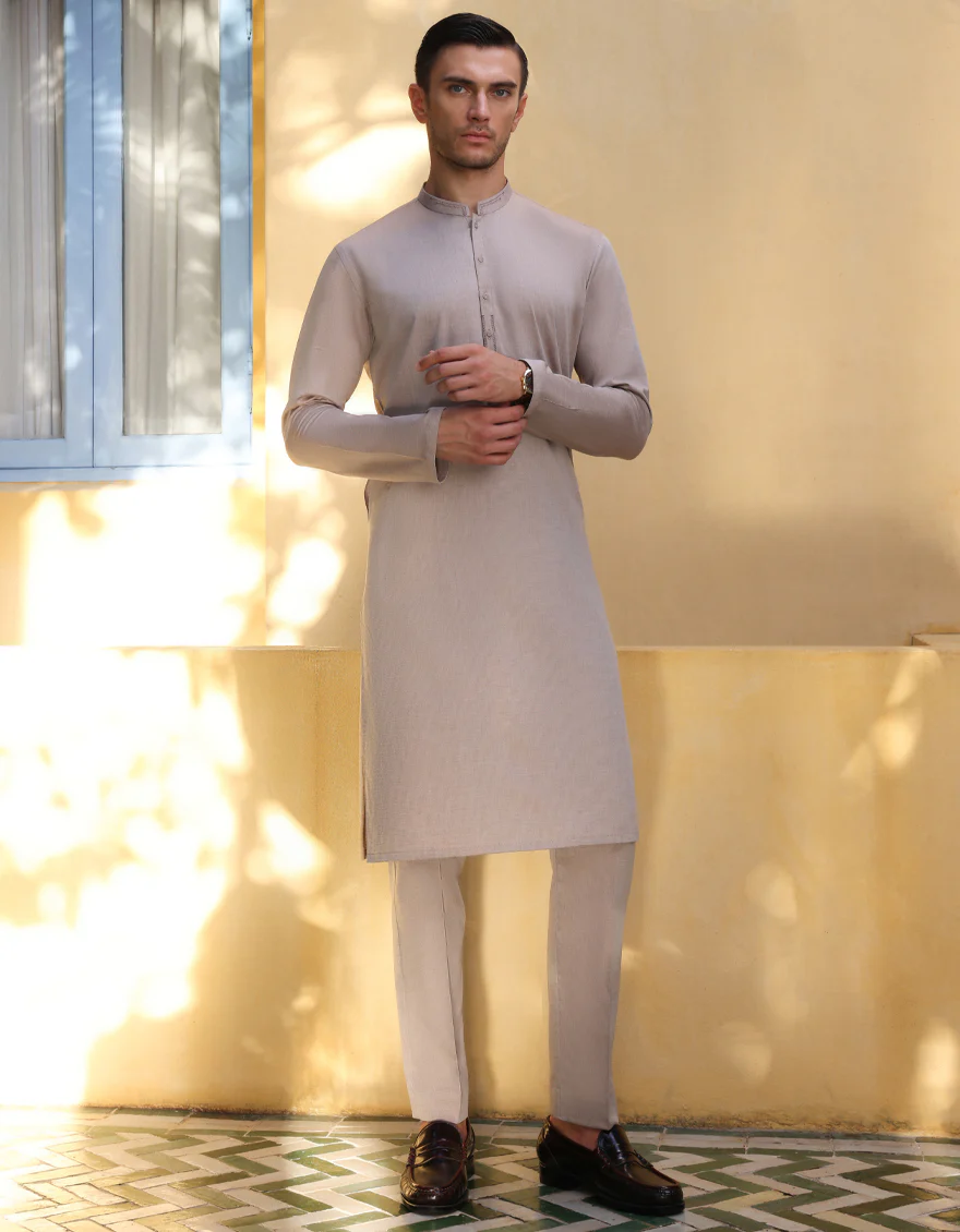 CHESTNUT BROWN COTTON KURTA | JJK-A-US-34274/W22/JJ8380-CL