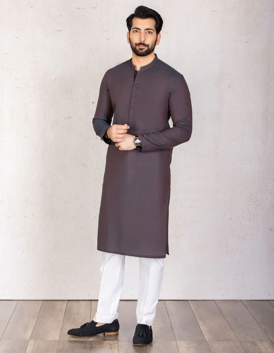 TWO TONE MAROON KURTA | JJK-A-US-36767/S21/JJ7112