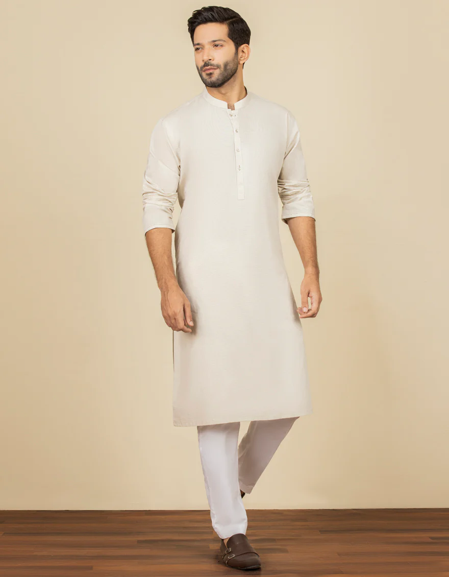 BEIGE COTTON KURTA | JJK-A-US-37649/S22/JJ8288-CL