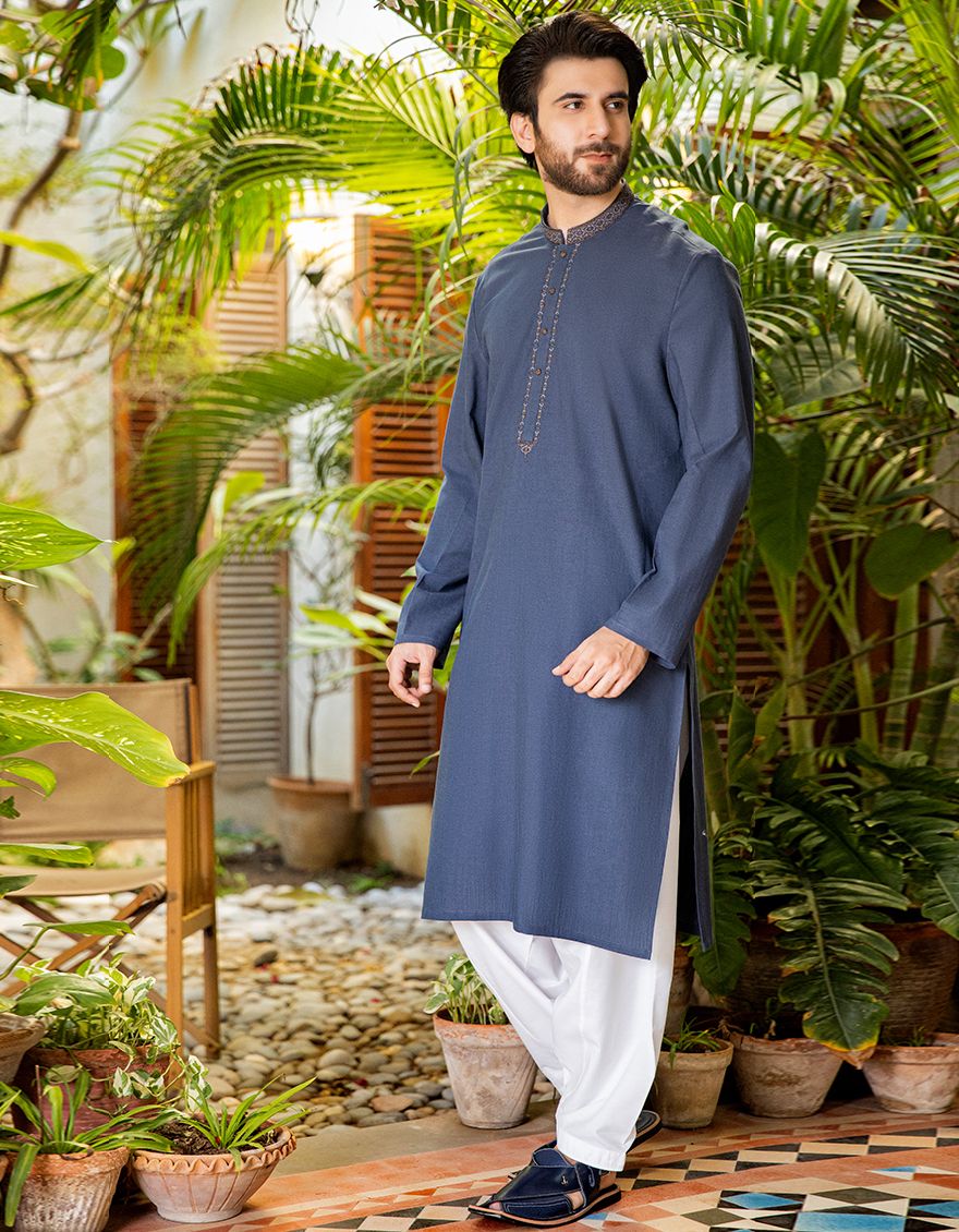 PERSIAN BLUE KURTA | JJK-A-US-42053/S20/JJ5633
