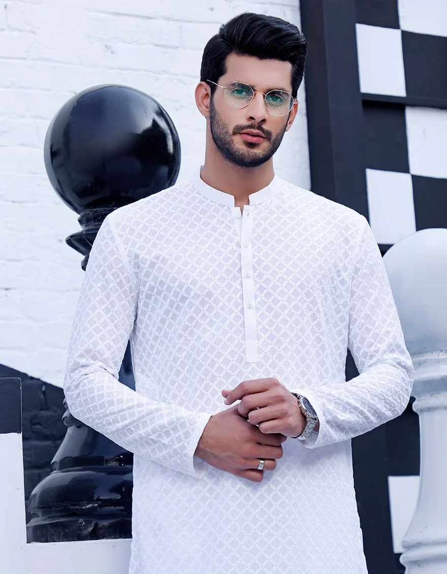 WHITE KURTA | JJK-A-US-42068/S21/JJ7245 - Image 2