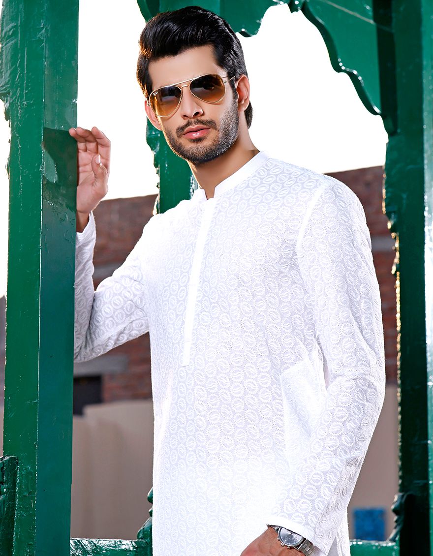 WHITE KURTA | JJK-A-US-42104-A/S21/JJ7247 - Image 3