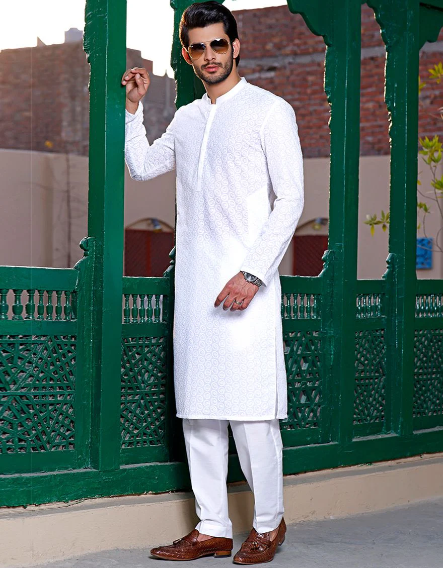 WHITE KURTA | JJK-A-US-42104/S21/JJ7242