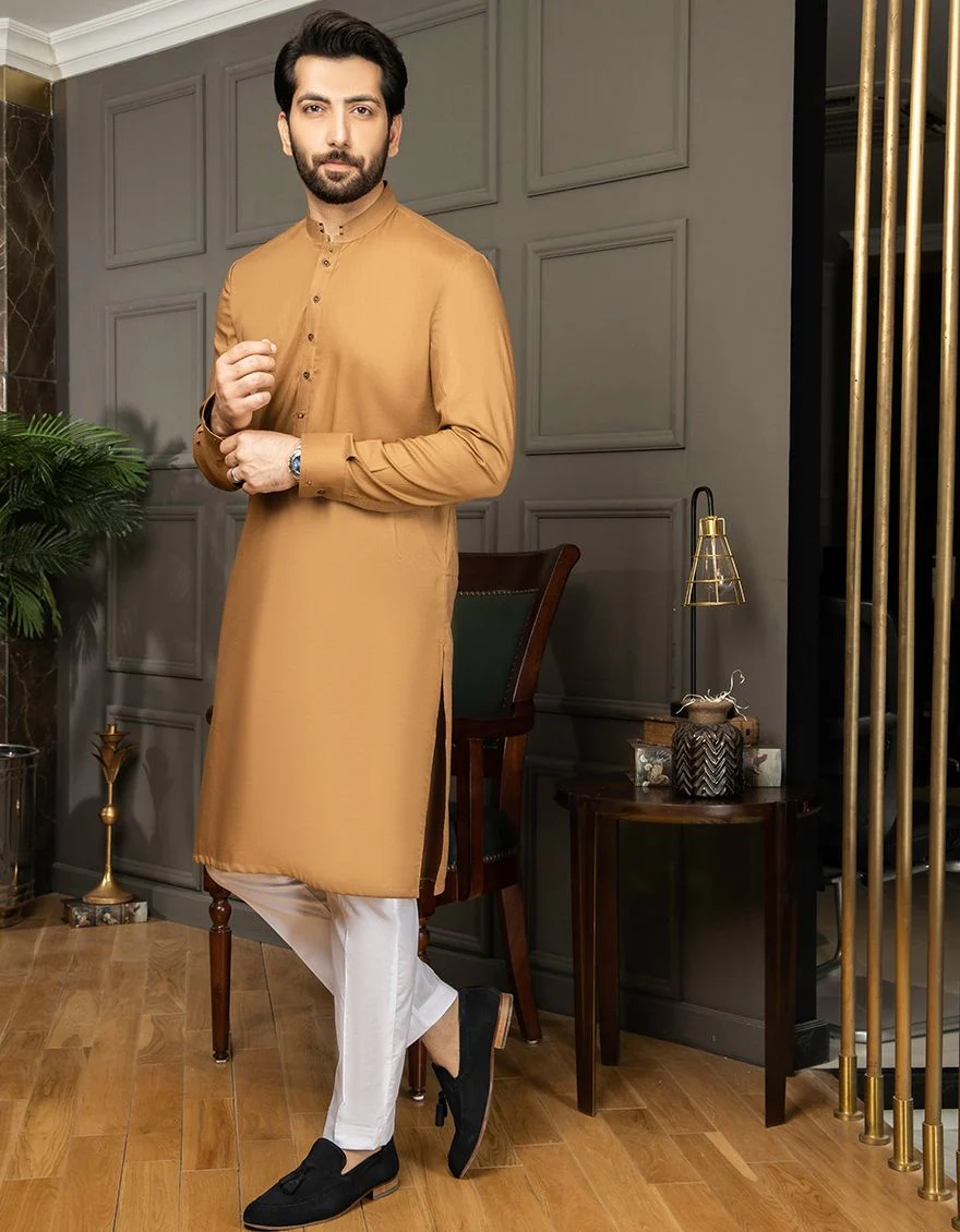 CAMEL BROWN KURTA | JJK-A-US-42133/S21/JJ6958