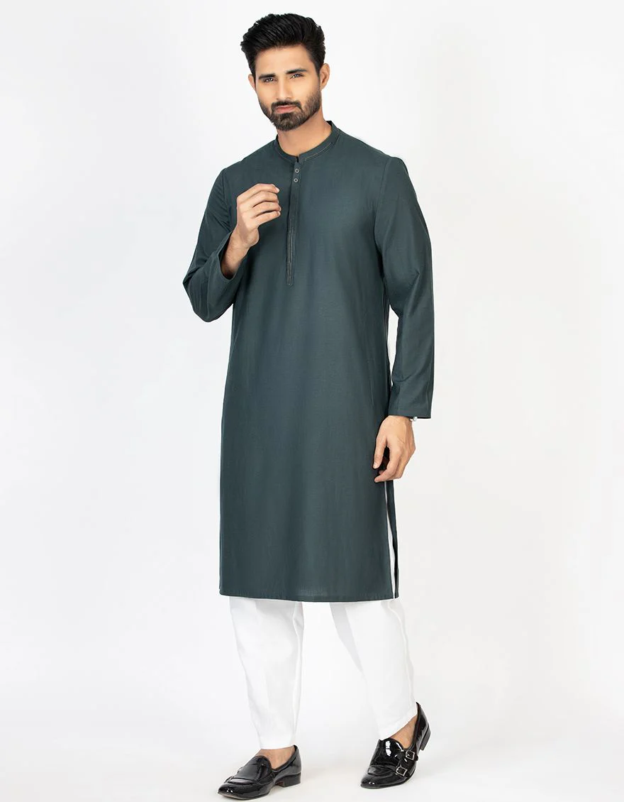 EMERALD GREEN KURTA | JJK-A-US-42350/S21/JJ7419-CL