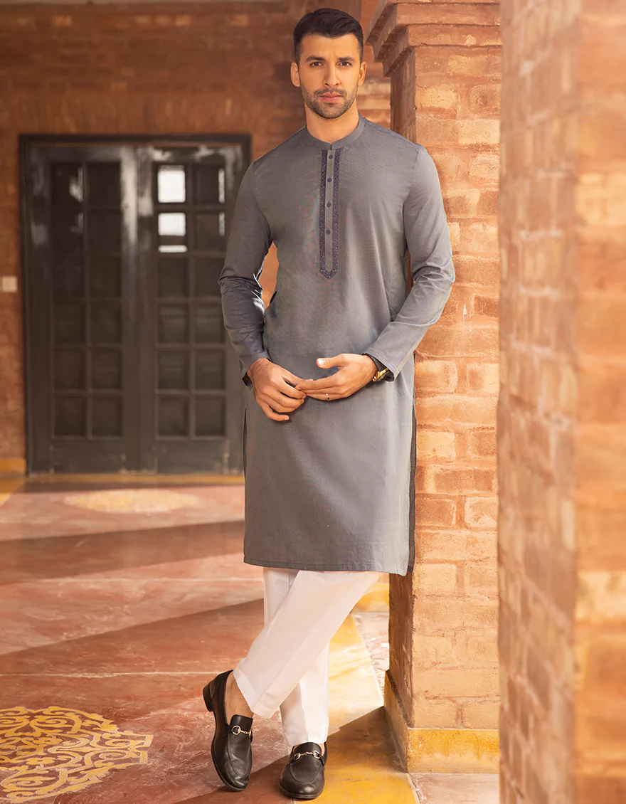 TEAL BLUE COTTON KURTA | JJK-A-US-42391/S22/JJ7574-SF